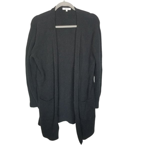 Madewell Womens S Black Open Front Long Cardigan S - Picture 2 of 9